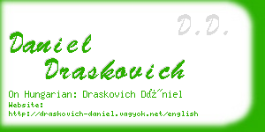 daniel draskovich business card